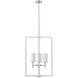 Luxx 4 Light 18 inch Brushed Nickel Indoor Pendant Ceiling Light